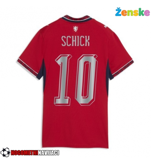 Ženske Nogometnih dresov Češka Patrik Schick #10 Domači SP 2026 Kratki rokavi Ženske Nogometnih dresov Češka Patrik Schick #10 Domači SP 2026 Kratki rokavi